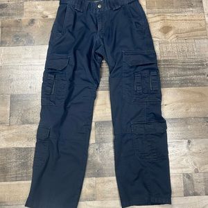 5.11 511 Tactical Womens Pants 10 Reg Cargo Pockets Military Utility Blue Duty